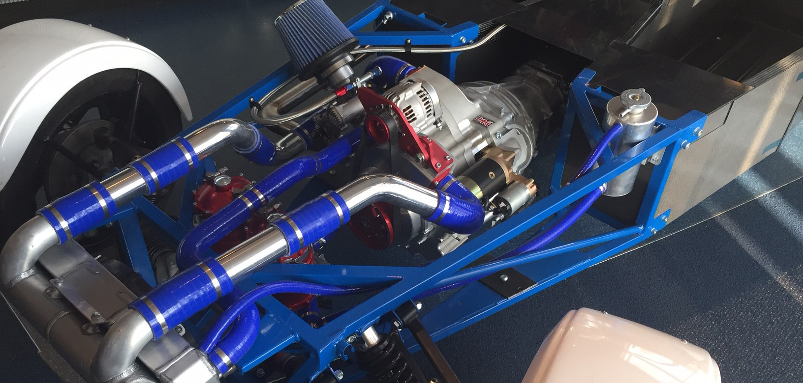 AIE’s 650S Wankel rotary engine in a Westfield blue frame